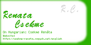 renata csekme business card